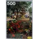 Puzzel Fontijn met bloemen 500 stukjes